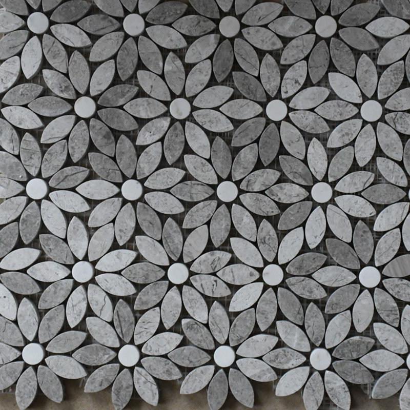 Flower shape mosaic